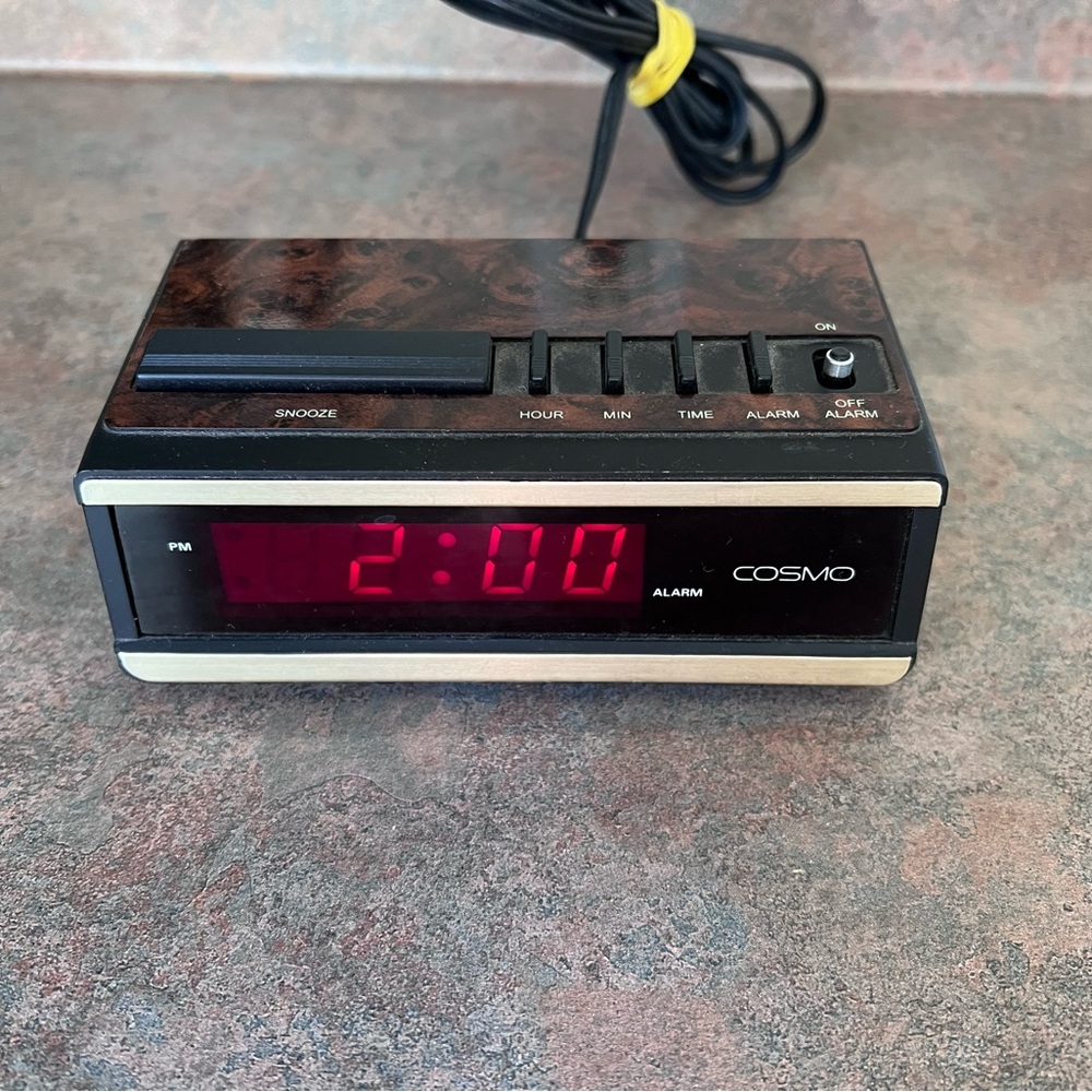 Cosmo Vintage Alarm Clock 1980s